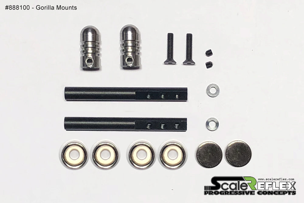 Gorilla Mounts Stealth Magnet Mount Body Post-Less Kit Magnets (Front Rear) Super-G