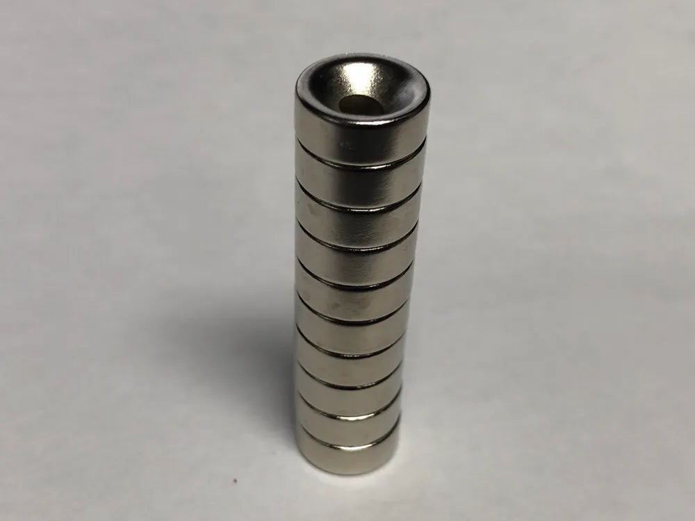 Scale Reflex: Universal Round Magnets For General Use (Countersunk) Rare Earth– 1/10 R/C Car – (888180) Super-G