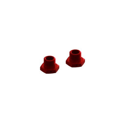 ARRMA Aluminum Wheel Hex 17mm 14.6mm Thick Red (2) (ARA311035) Horizon Hobby