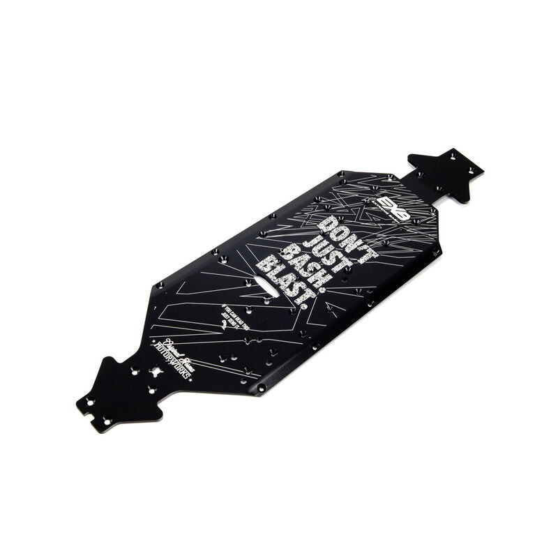 ARRMA Aluminum Chassis CNC 7075 T6 SWB Black: EXB (ARA320572) Horizon Hobby