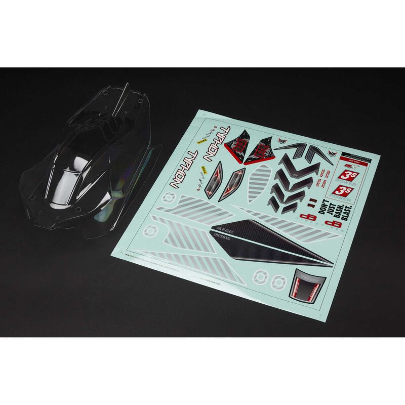 ARRMA 1/8 Clear Body with Decals: TYPHON 4X4 (AR402270) Horizon Hobby
