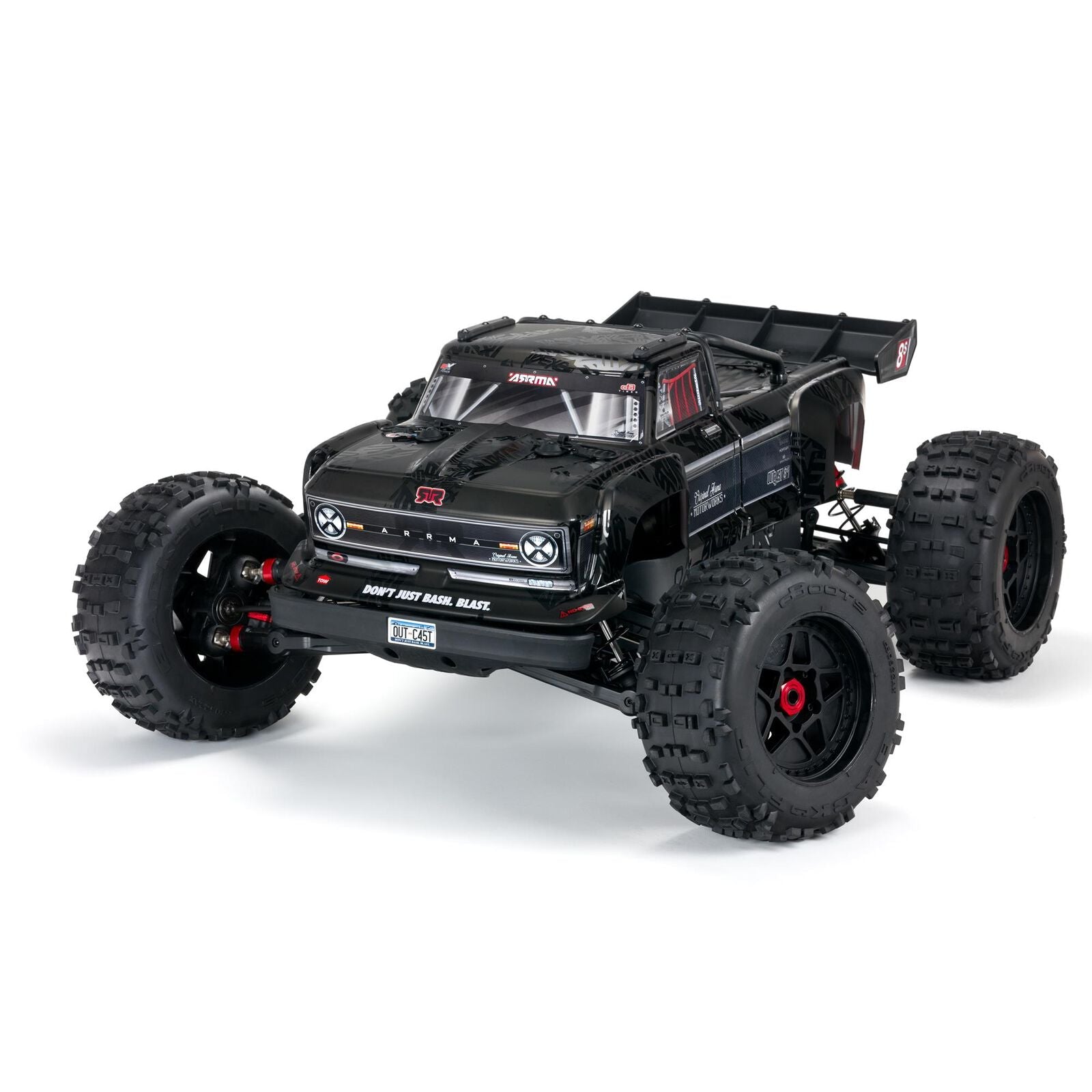 ARRMA 1/5 OUTCAST 4WD EXtreme Bash Roller Stunt Truck, Black (ARA5210) Horizon Hobby