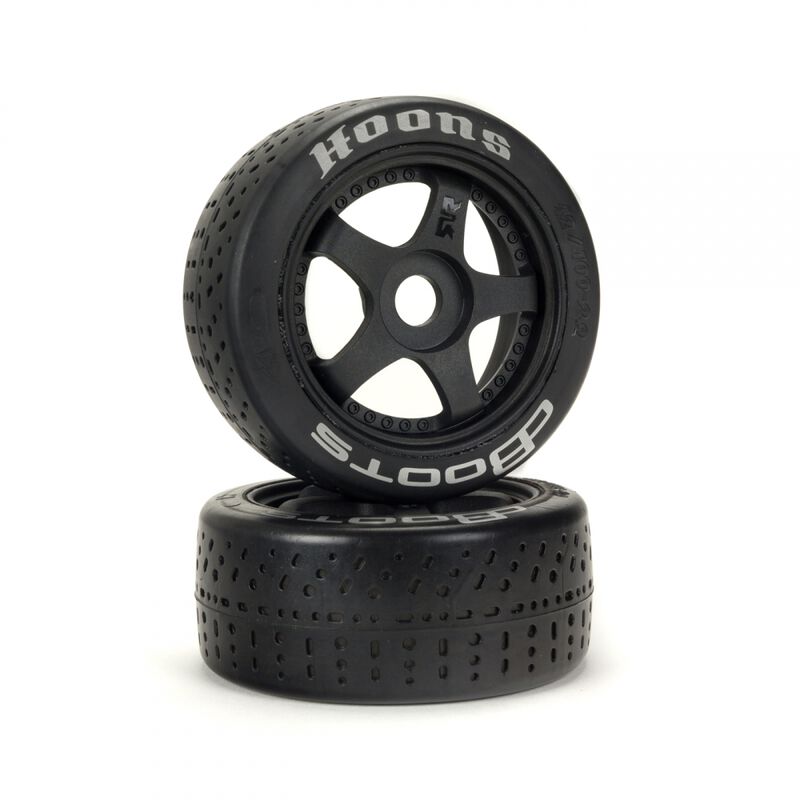 ARRMA dBoots Hoons 42/100 2.9 Pre-Mounted Belted Tires, Silver, 17mm Hex, 5-Spoke (2) (ARA550070) Horizon Hobby
