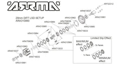 ARRMA Shim, 6.2x13.7x0.2mm (8): EXB (ARA709059) Horizon Hobby