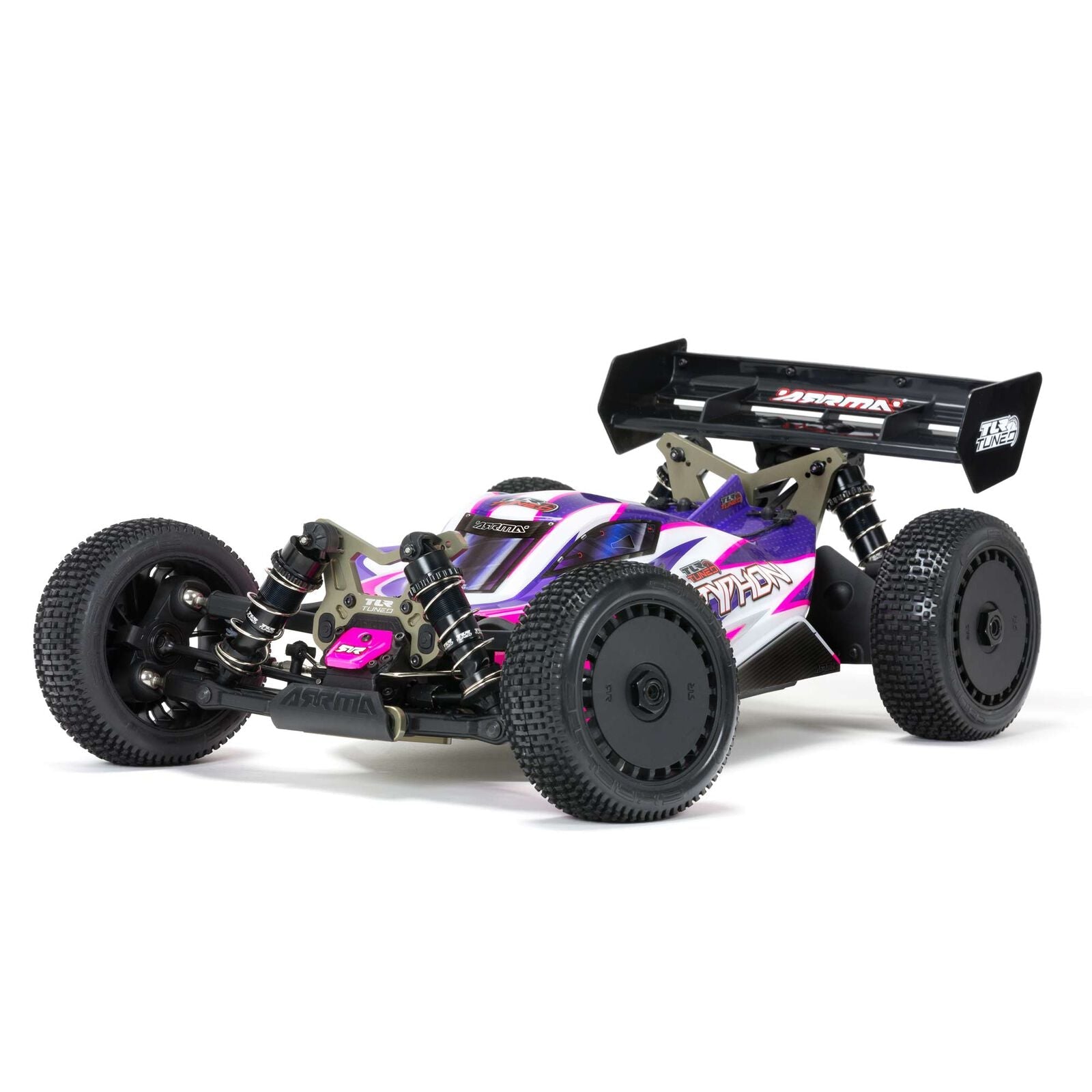 ARRMA 1/8 TLR Tuned TYPHON 4WD Roller Buggy, Pink/Purple (ARA8306) Horizon Hobby