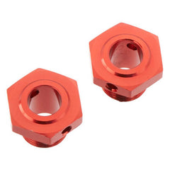 ARRMA (AR310447) Wheel Hex Aluminum 17mm (13.6mm Thick) Red (2) (ARAC9413) Horizon Hobby