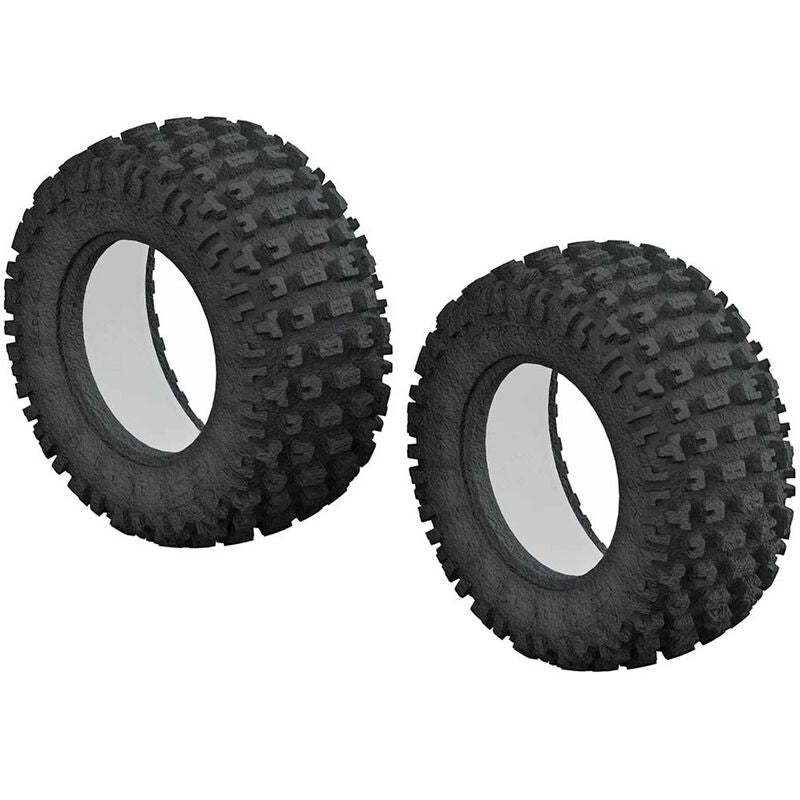 ARRMA (AR520044) 1/10 dBoots Fortress Short Course Front/Rear 3.0/2.2 Tire & Inserts (2) (ARAC9431) Horizon Hobby