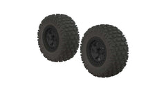 ARRMA (AR550042) 1/10 dBoots Fortress SC 2.2/3.0 Pre-Mounted Tires, 14mm Hex, Black (2) (ARAC9630) Horizon Hobby