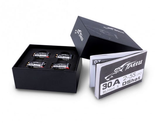 TBLHeli_S 30 AMP ESC (2-5S, w/Dshot, No BEC) for FPV RC model (4pcs) GensTattu