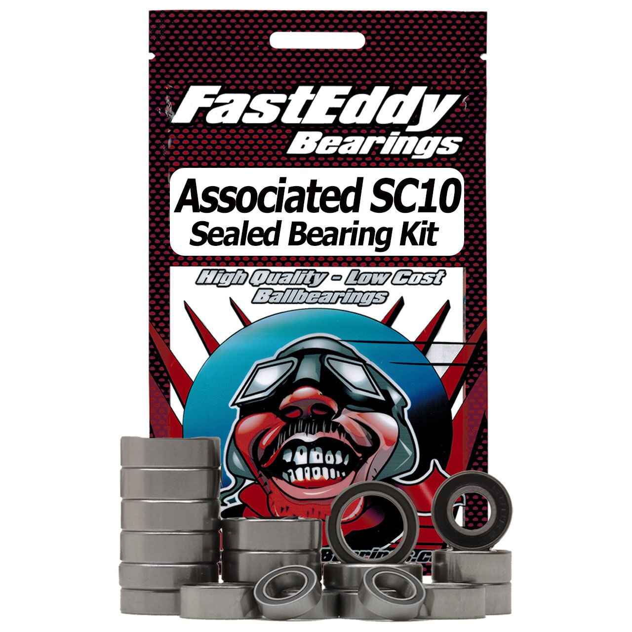 FastEddy Associated SC10 (2wd) Sealed Bearing Kit (TFE209) Fast Eddy