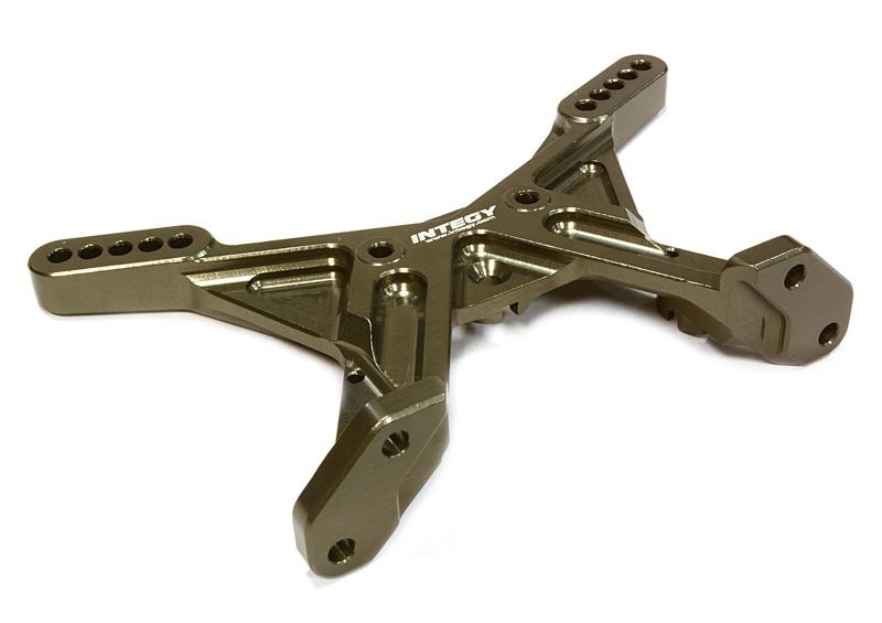 Integy Billet Machined Rear Shock Tower for Associated RC10B5 (C26084GREY) Integy