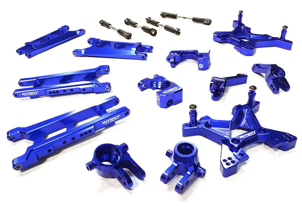 Integy Billet Machined T3 Suspension Kit for 1/10 Stampede 4X4 & Slash 4X4 (non-LCG) (C26319BLUE) Integy