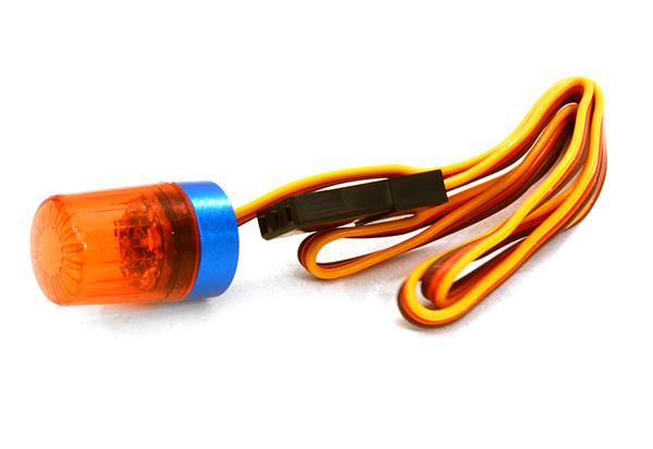 Integy T4 Realistic Roof Top Flashing Light LED w/ 10mm Plastic Housing for 1/10 Scale (C26879RED) Integy