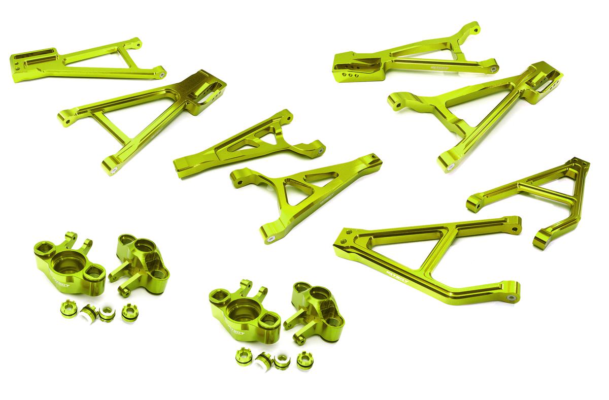 Integy Billet Machined Suspension Conversion Kit for Traxxas 1/10 E-Revo 2.0 (GREEN) (C28686GREEN) Integy