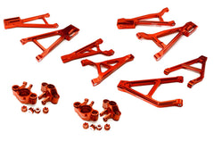 Integy Billet Machined Suspension Conversion Kit for Traxxas 1/10 E-Revo 2.0 (C28686RED) Integy