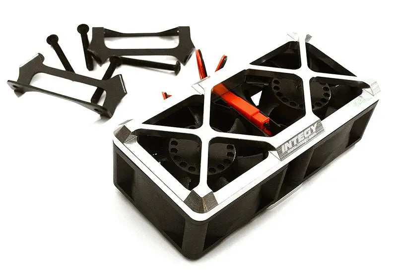 Integy Ultra High Speed Twin Cooling Fan Kit 17k rpm for Traxxas X-Maxx (C28697SILVER) Integy