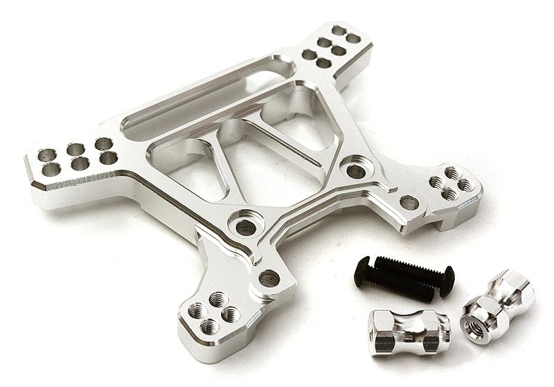 Integy Billet Machined Alloy Front Shock Tower for Traxxas 1/10 Rustler 4X4 (C28739SILVER) Integy