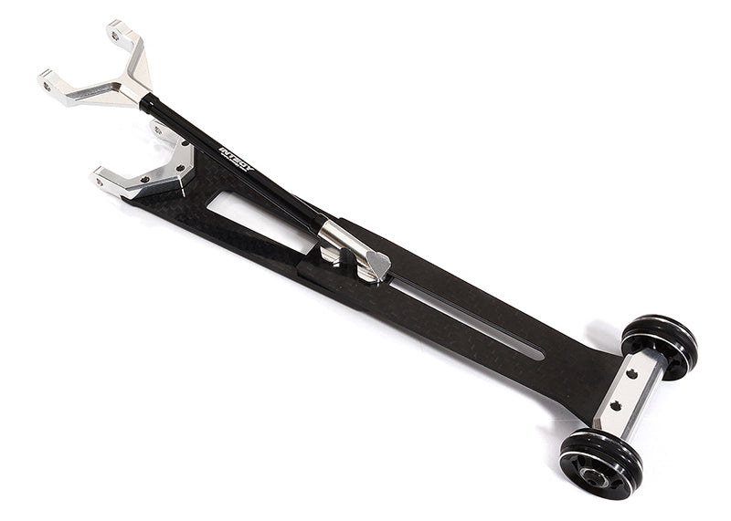 Integy Machined Alloy & Composite Wheelie Bar for Associated DR10 Drag Race Car (C30172SLIVER) Integy