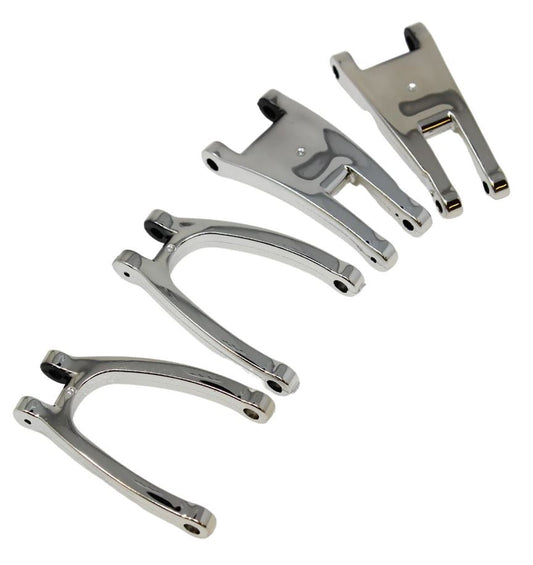 Redcat Front Upper and Lower Arms (Chrome) (1set) (RER14524) Redcat