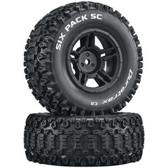 Duratrax Six-Pack SC C2 Mounted Tires: Slash 4x4 Blitz Front Rear (2) (DTXC3861) Horizon Hobby