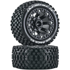 DuraTrax Six Pack ST 2.2 Tires, Black (2) (DTXC5103) Horizon Hobby
