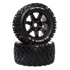 Duratrax Six Pack 1/5 SC Sport Mounted Black 24mm (2) (DTXC5034) Horizon Hobby