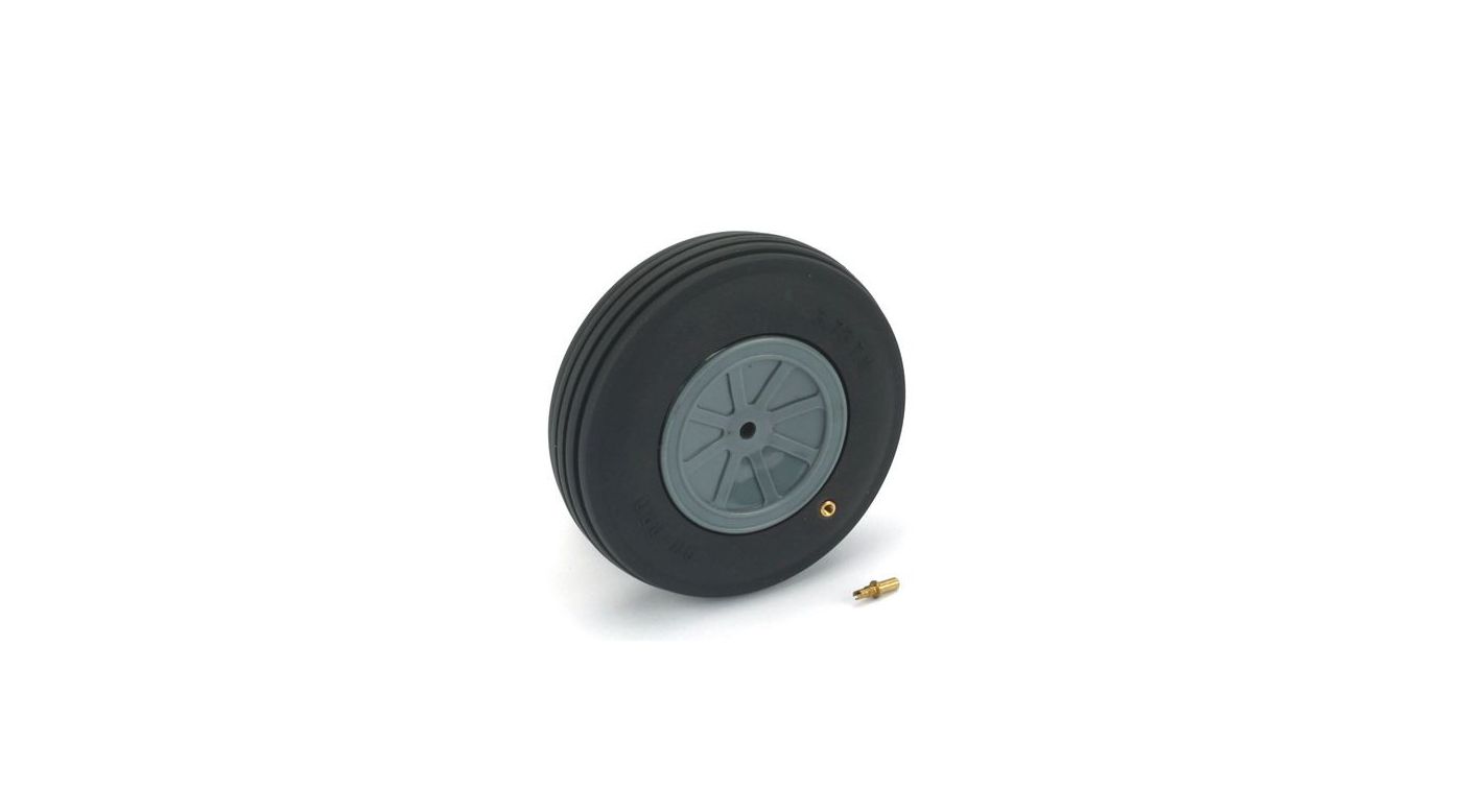 Du-Bro Treaded Wheel, 4", Large Scale (1) (DUB400TV) Horizon Hobby