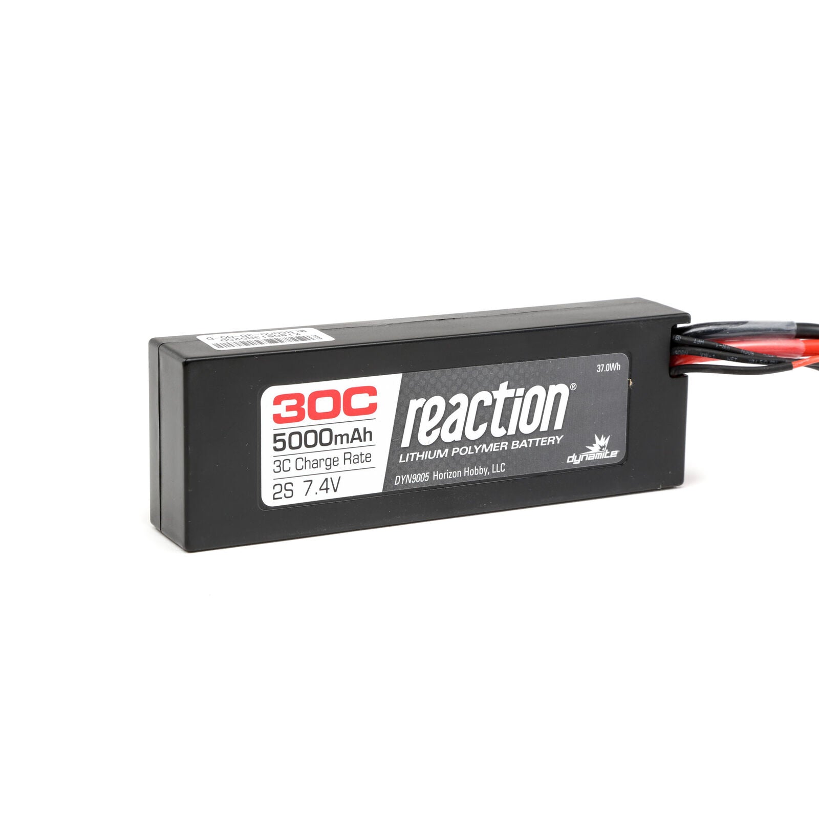 Dynamite Reaction 7.4V 5000mAh 2S 30C LiPo Hard Case: EC3 (DYN9005EC) Horizon Hobby