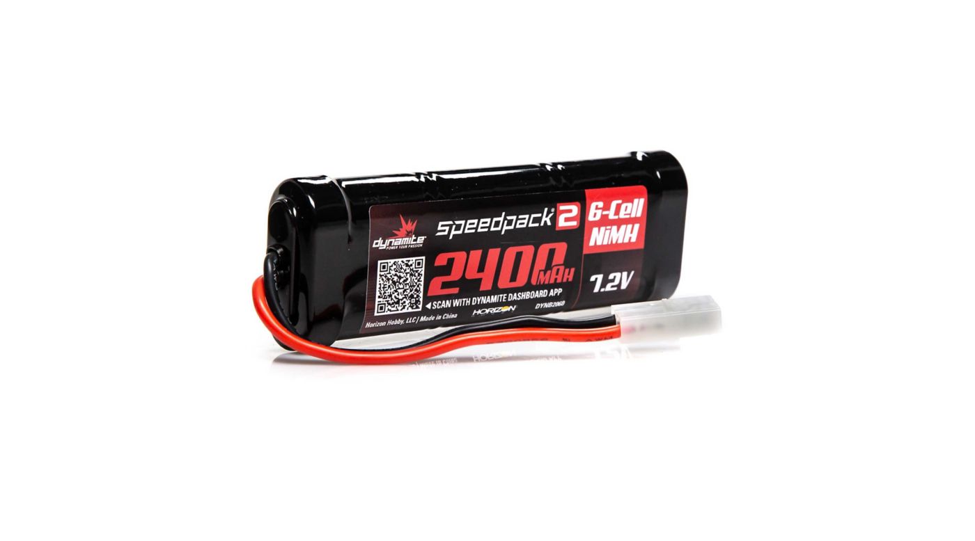 Dynamite Speedpack 2 7.2V 2400mAh 6C NiMH, Flat Tamiya (DYNB2060) Horizon Hobby