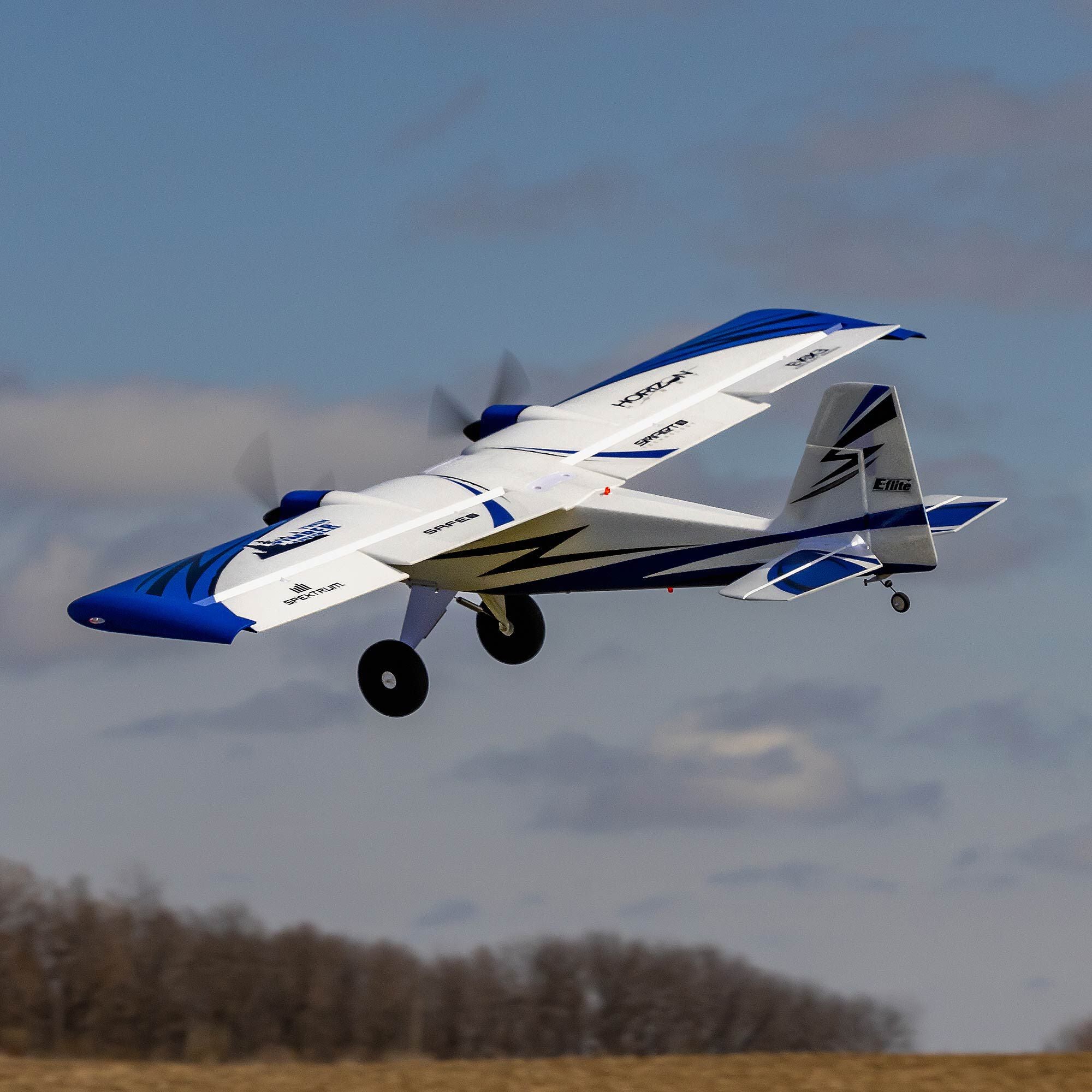 E-flite Twin Timber 1.6m BNF Basic with AS3X and SAFE Select (EFL23850) Horizon Hobby