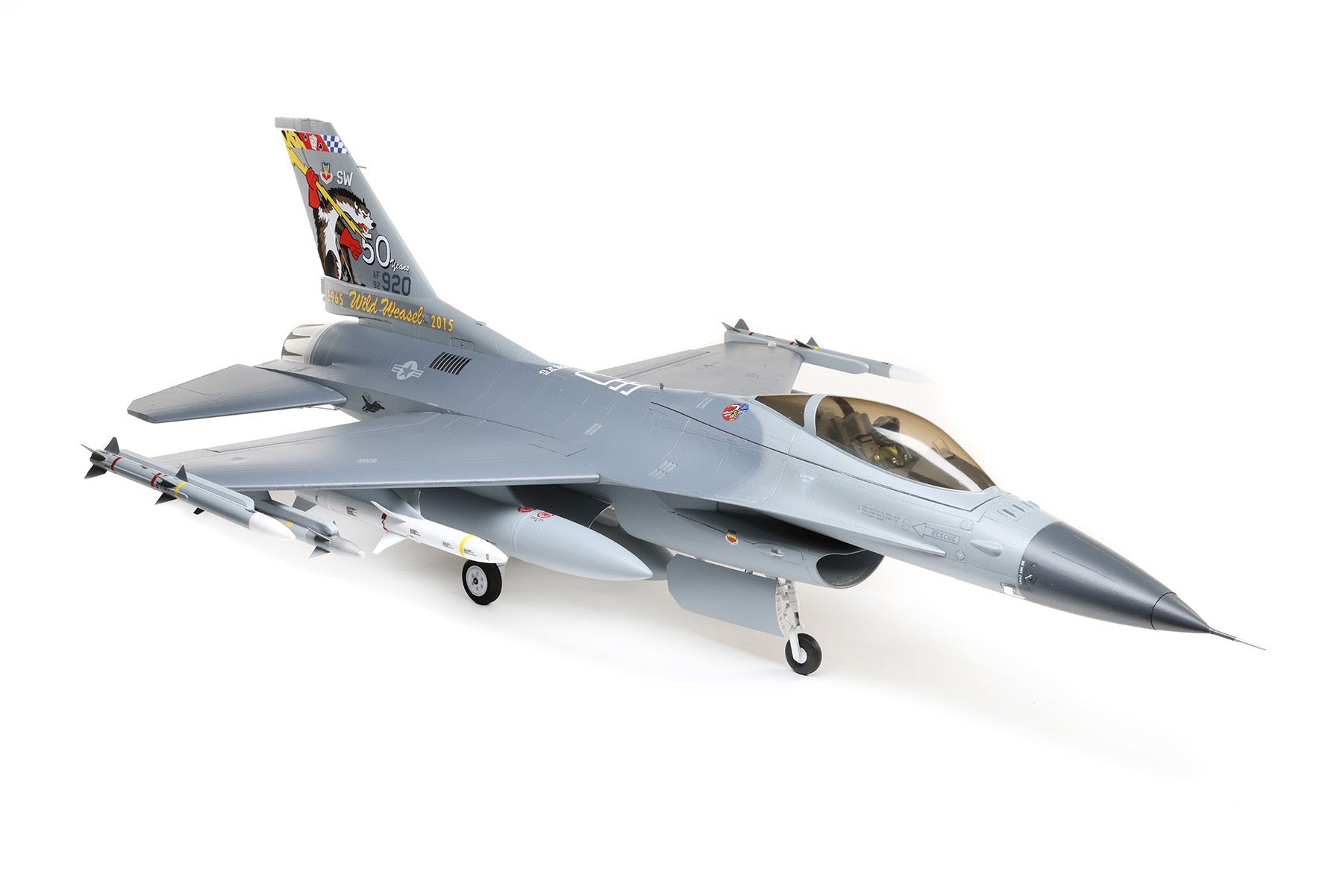 E-flite F-16 Falcon 80mm EDF Smart BNF Basic with SAFE Select (EFL87850) Horizon Hobby