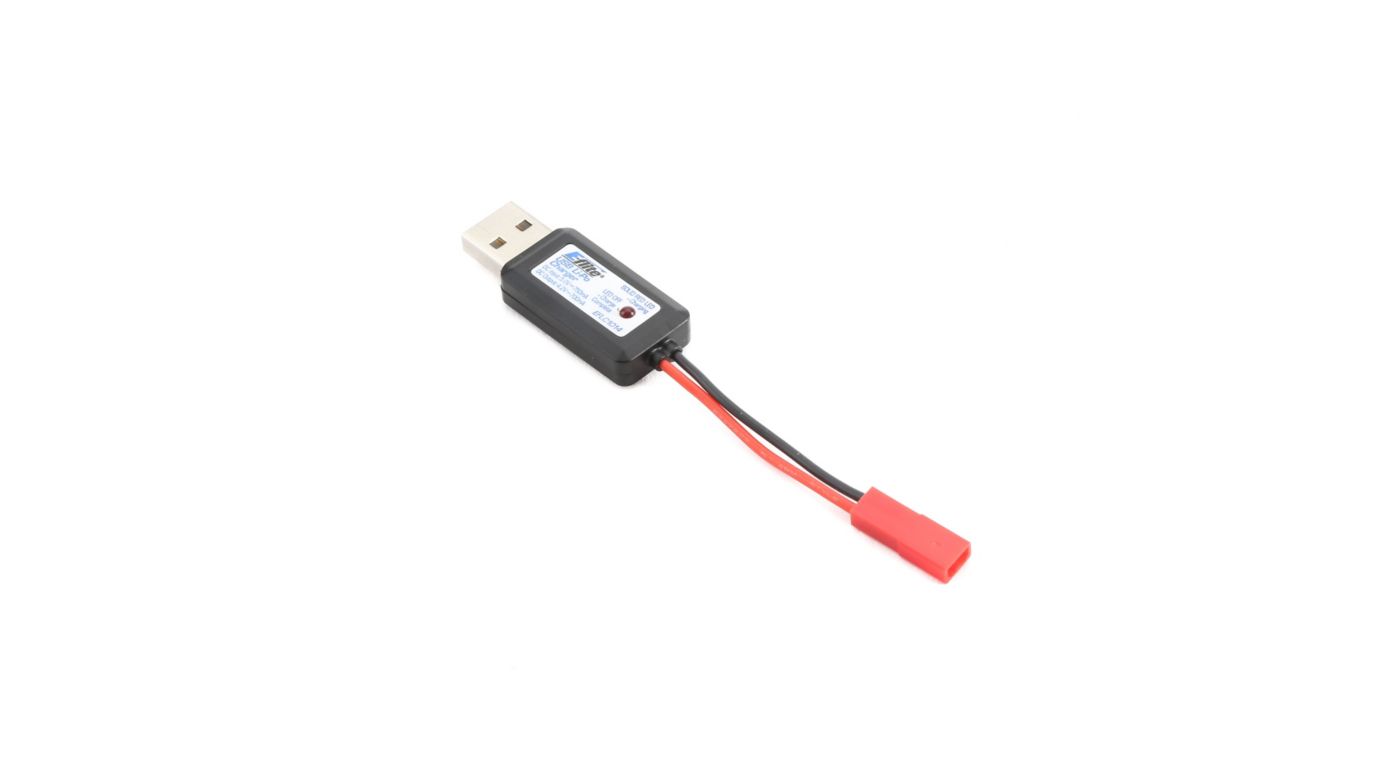 E-flite 1S USB Li-Po Charger, 700mA, JST (EFLC1014) Horizon Hobby