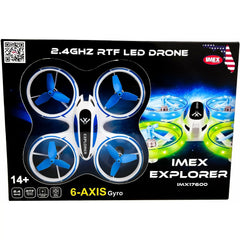 IMEX Explorer 2.4 GHz 6-Axis Gyro Quadcopter RC Drone (IMX17600) IMEX