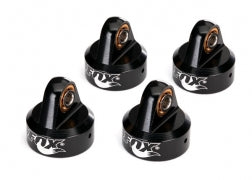 Traxxas Shock Caps Black Anodized Aluminum Fox (4) (8456)
