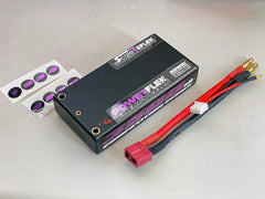 Scale Reflex Shorty LiPo 7.4v 2S 3500mah 100C Lipo Battery (W Cable 4.0mm Bullet To Deans) – 136g / 18.5mm Thick (3500) Super-G