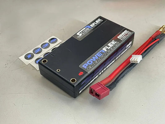 Scale Reflex Shorty LiPo 7.4v 2S 3500mah 100C Lipo Battery (W Cable 4.0mm Bullet To Deans) – 136g / 18.5mm Thick (3500)