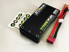 Scale Reflex Shorty LiPo 7.4v 2S 3500mah 100C Lipo Battery (W Cable 4.0mm Bullet To Deans) – 136g / 18.5mm Thick (3500) Super-G