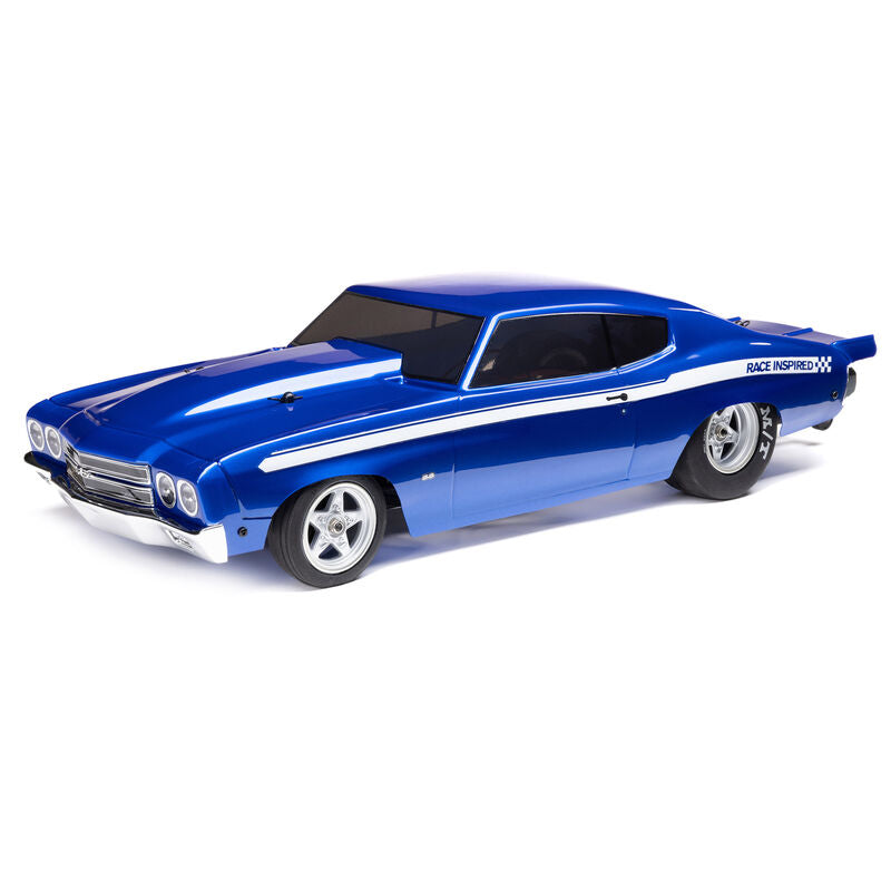 LOSI 1/16 1970 Chevelle 2WD Mini No Prep Drag Car RTR, Blue (LOS01023) Horizon Hobby