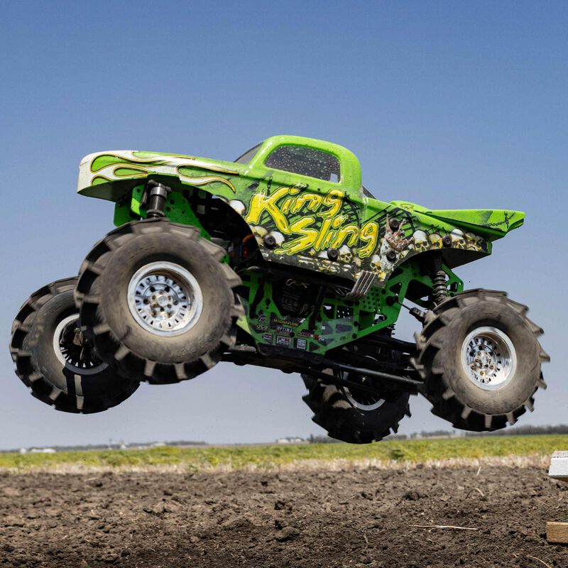 LOSI LMT 4WD Solid Axle Mega Truck Brushless RTR, King Sling (LOS04024T1) Horizon Hobby