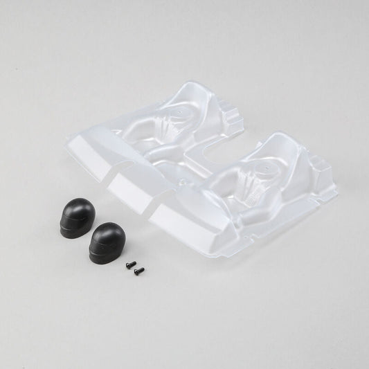 LOSI 1/10 Clear Interior Set with Helmets: Baja Rey (LOS230020) Horizon Hobby