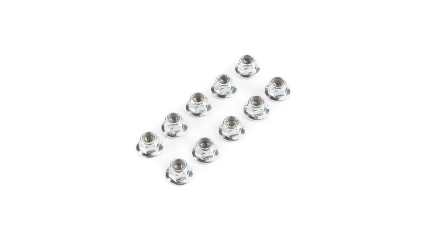 LOSI Lock Nut Flanged M5 x 0.8 Serrated (10) (LOS235015) Horizon Hobby