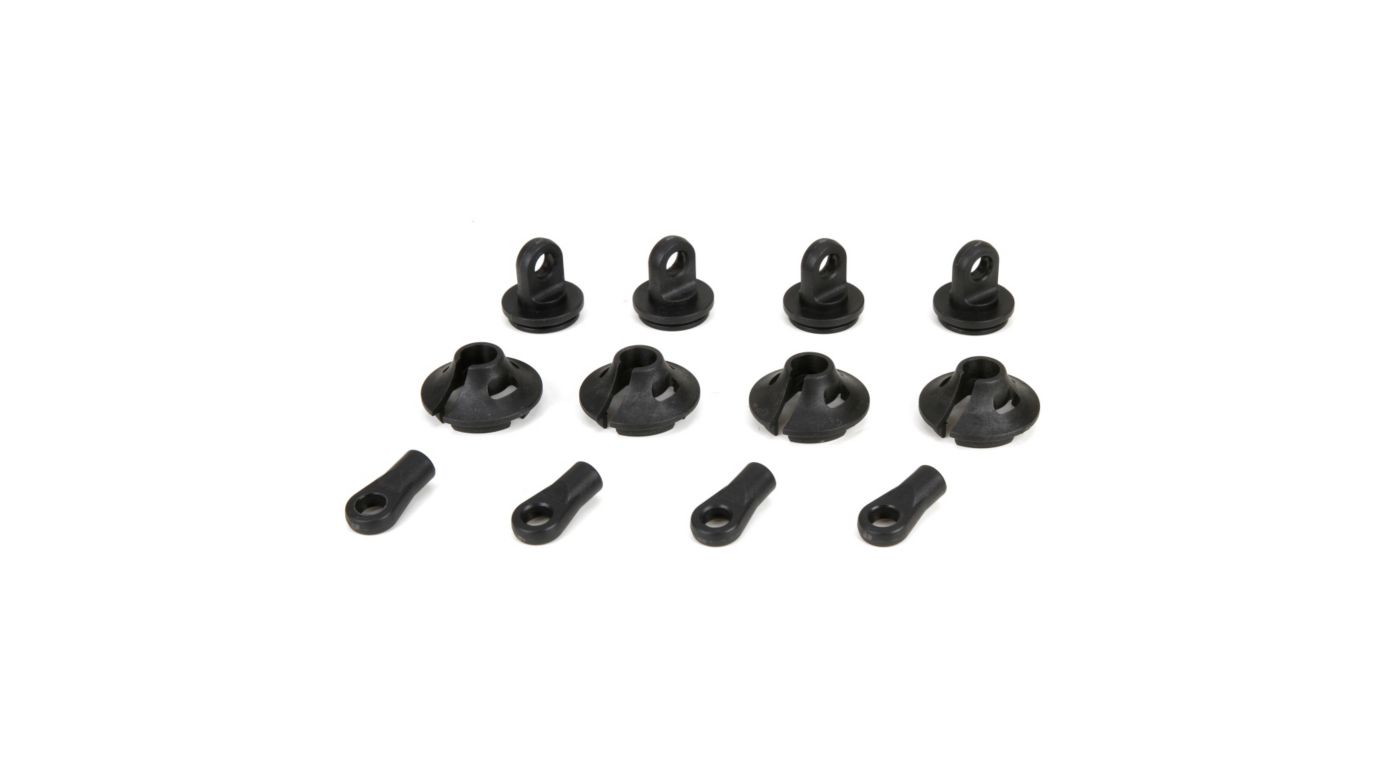 LOSI Spring Cups/Clips/Shock Ends (2): 1/5 4WD DB XL LOS253006 Horizon Hobby