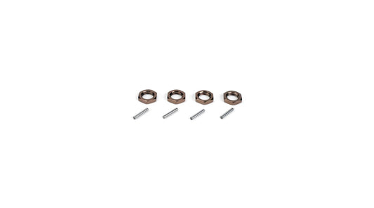 LOSI Wheel Nuts & Pins (4ea): 8B,8T LOSA3531 Horizon Hobby