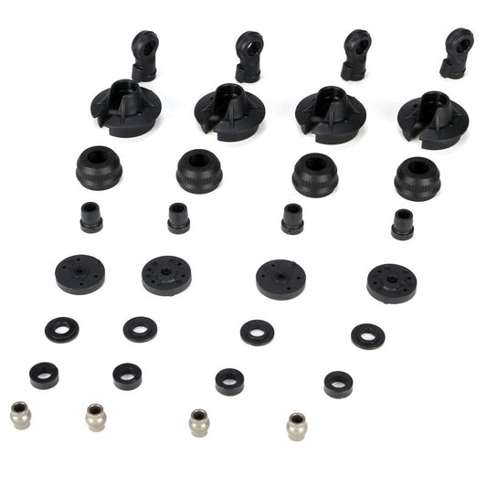 LOSI Shock Plastics & Balls (4): 5IVE-T, MINI WRC (LOSB2855) Horizon Hobby