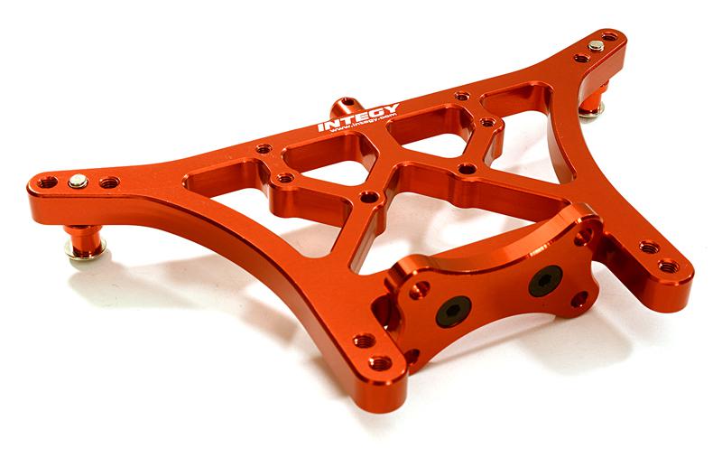 Integy Alloy Machined Rear Shock Tower for Traxxas Rustler 2WD, Slash 2WD, Stampede 2WD (OBM-3638RED) Integy