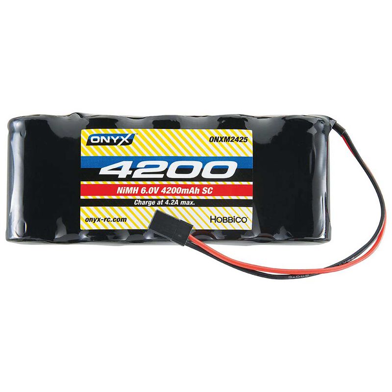 Onxy 6.0V 4200mAh Sub-C NiMH Flat Receiver Battery: Universal Receiver (ONXM2427) Horizon Hobby