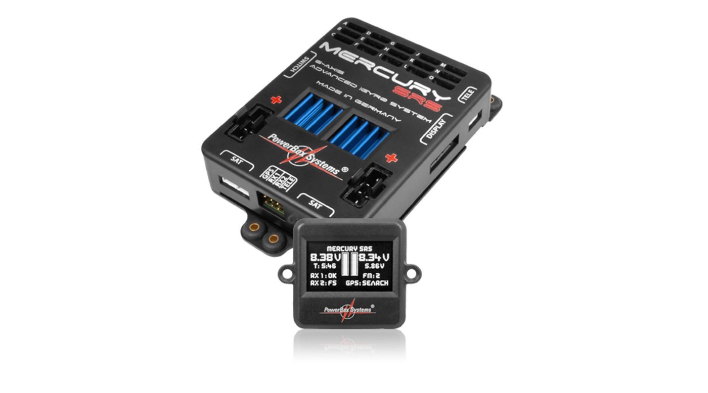 PowerBox Mercury SRS LCD GPS Sensor Switch with OLED Display (PBS4110) Horizon Hobby
