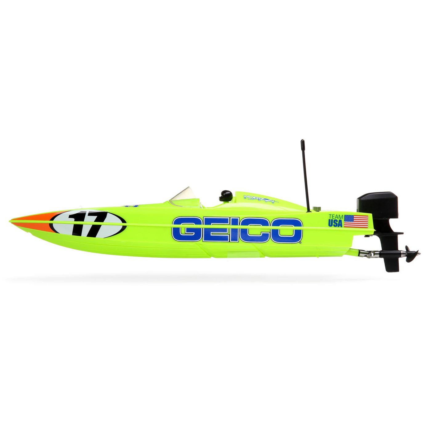 Miss GEICO 17" Power Boat Racer Self-Righting Deep-V RTR Horizon Hobby