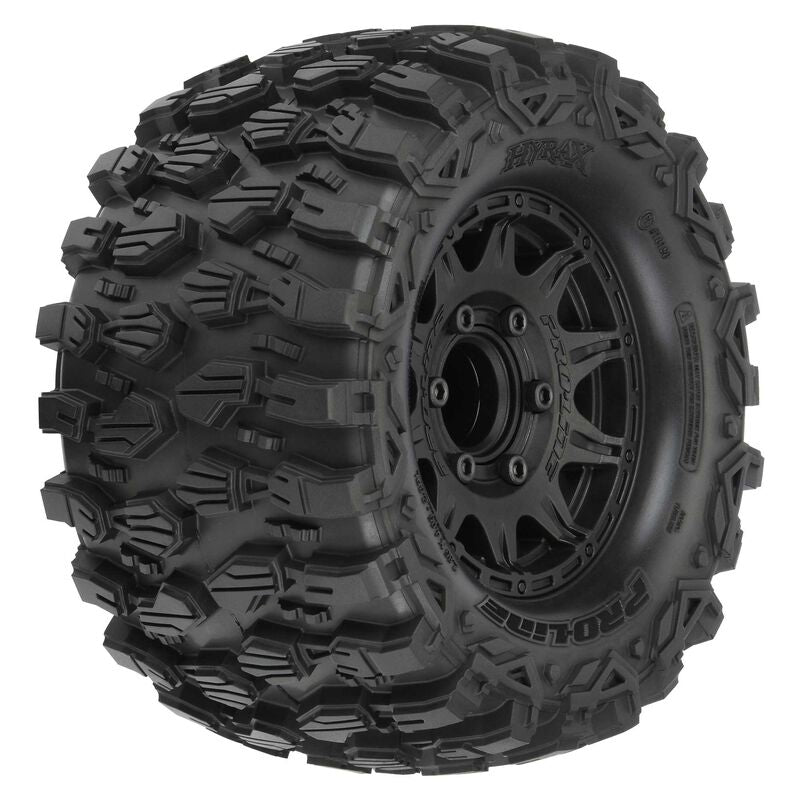 Pro-Line Hyrax 2.8" Mounted F/R Tires, Black 6x30: Stampede (PRO1019010) Horizon Hobby