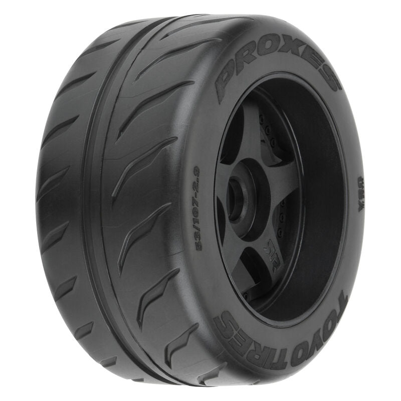 Pro-Line 1/7 Toyo Proxes R888R S3 Rear 53/107 2.9" BELTED Mounted 17mm 5-Spoke (2) (PRO1020010) Horizon Hobby